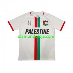 Camisola Club Deportivo Palestino Center Stripre Homem Equipamento Segundo 2024-2025 Manga Curta